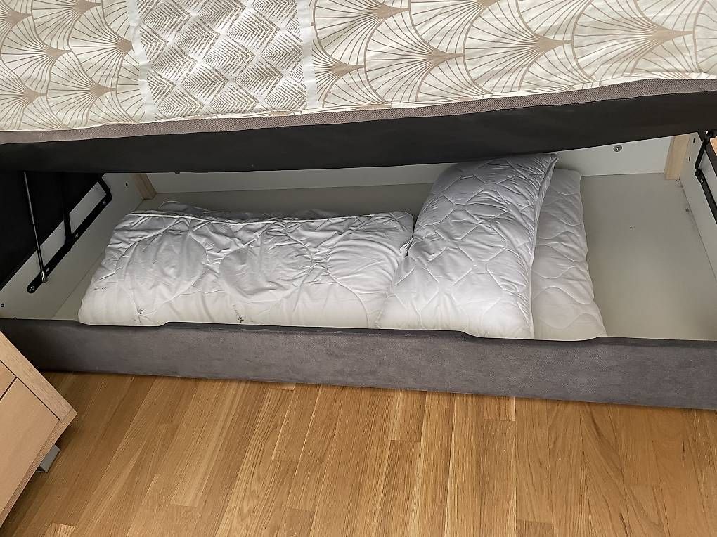 Betten: Boxspringbett 180x200 mit Bettkasten, anthrazit – Gebraucht aus Spreitenbach von sam_m9hb 2