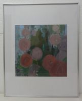 Aquarell "Malven" gerahmt