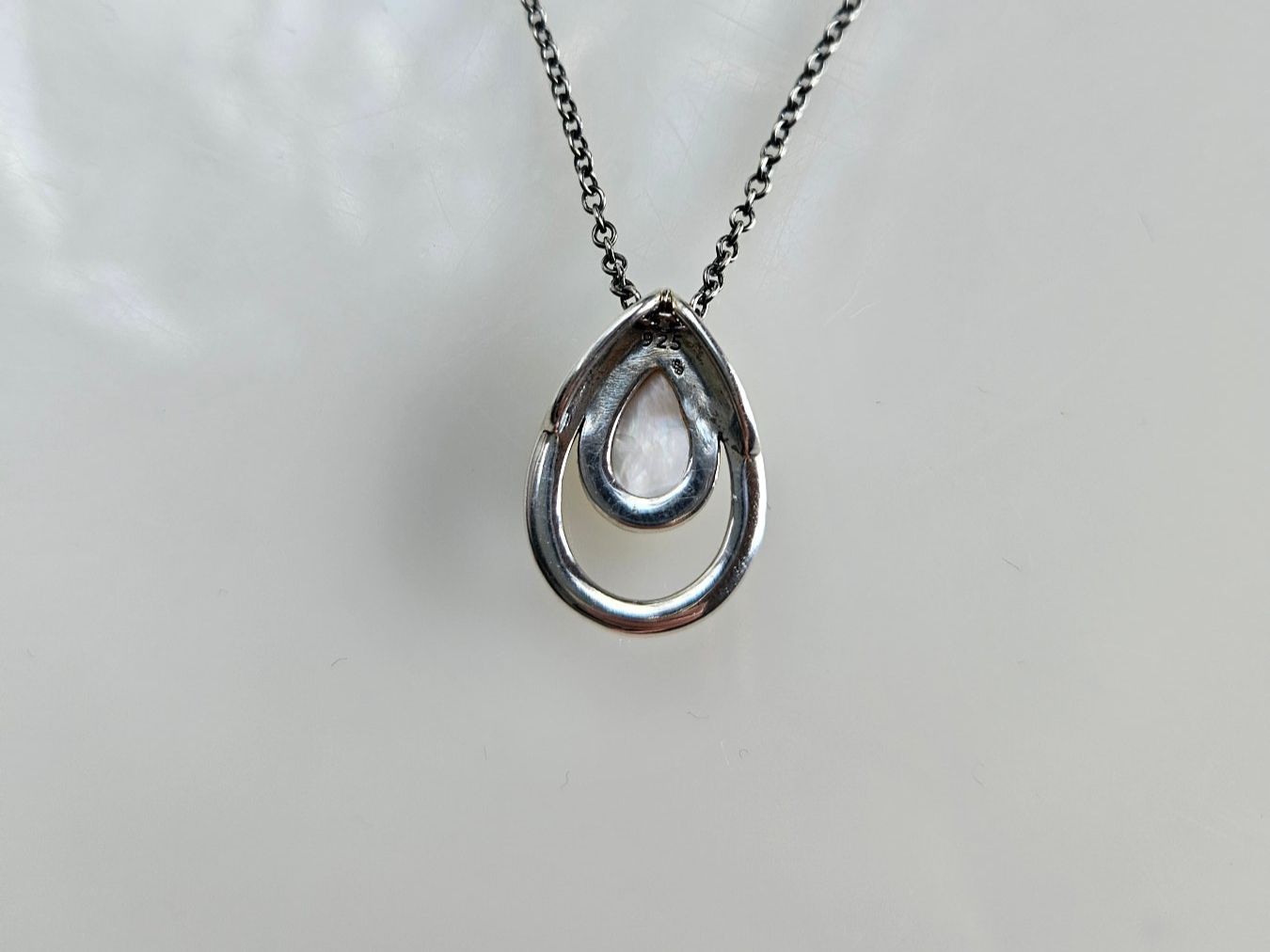 Catenine: Silber Kette mit Perlmutt – Nuovo (secondo la descrizione) da Winterthur venduto da ste_tcx5 3