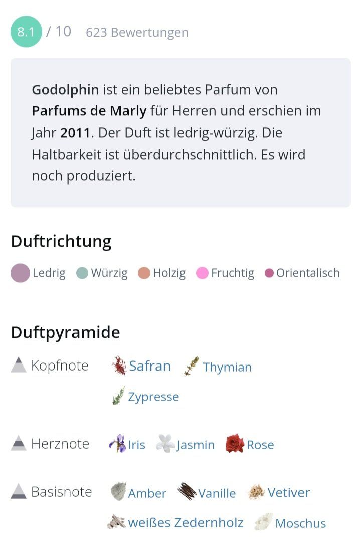 Armani Profumi & Eau de Toilette: 2 ml GODOLPHIN PARFUMS DE MARLY ABFÜLLUNG – Nuovo (secondo la descrizione) da St. Gallen venduto da CaliSunshine 4