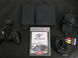 PS2 SLIM + GRAN TURISMO 4 [PS2]