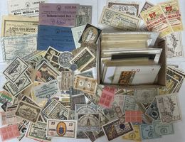 DEUTSCHES NOTGELD über 760 Scheine in verschiedenster Form