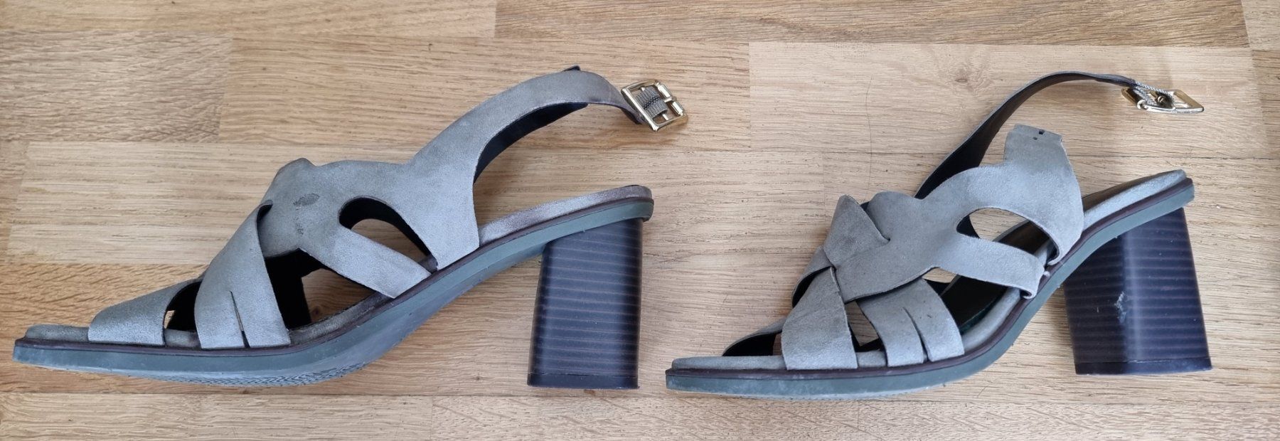 Damenschuhe: Sandales vertes à talons hauts - Varese -Taille 38 – Gebraucht aus Court von Jovi2 1