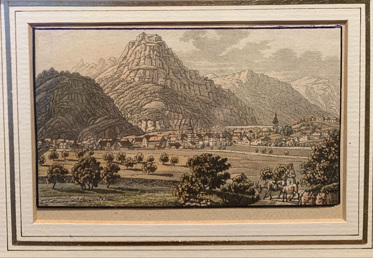 Stiche: Vue panoramique de Glaris – Gebraucht aus Veytaux von Latourelle 1