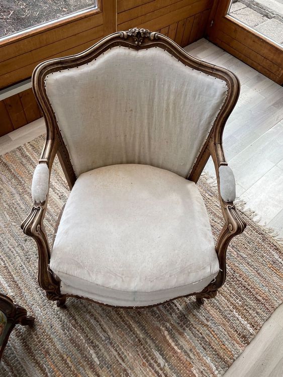 2 antike Sessel, Gobelin, Louis Phillip, antik, Landhausstil Kaufen