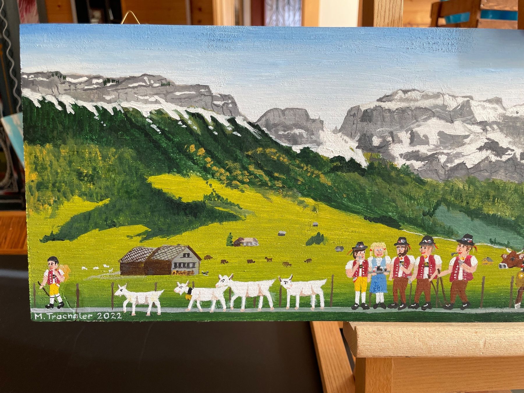 Gemälde: Alpaufzug Marc Trachsler Appenzell – Gebraucht aus Appenzell Steinegg von trachsler1978 1