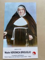 Madre Veronica Briguglio kleine Reliquie Bildchen Gebet