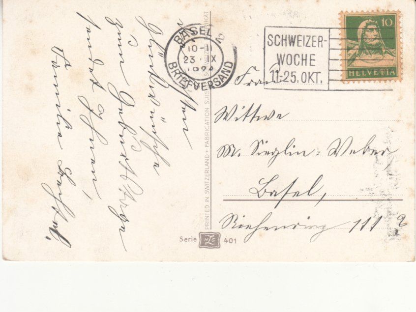 Cartoline postali: Glückwunschkarte 1924 – Usato da Bürglen TG venduto da StampGraf 1