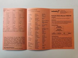 Swissair Data Manual 1989/90