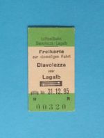 Ticket Luftseilbahn Diavolezza Lagalp gültig bis 31.12.1995