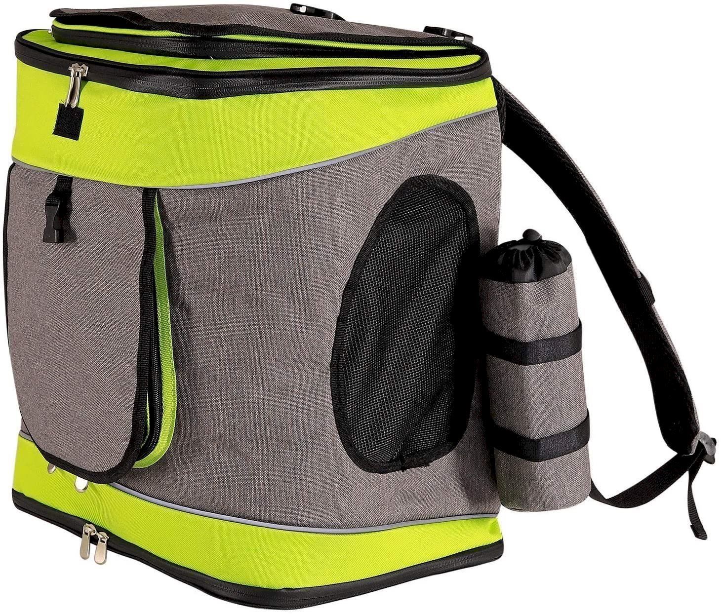 Gabbie, trasporto & Sicurezza: Haustierrucksack faltbare grau/grün – Nuovo e nell'imballaggio originale da Bottighofen venduto da zaap
