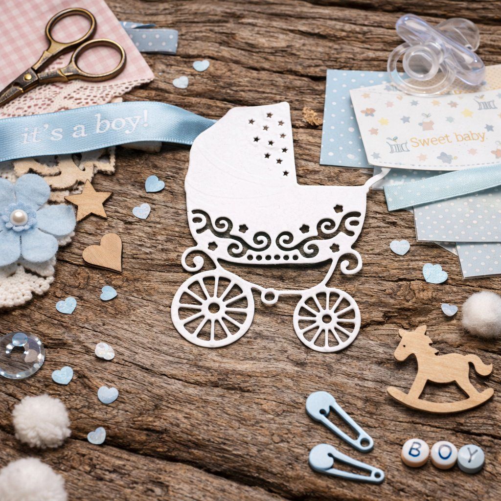 Sciablone: Neue Stanzschablone   Kinderwagen – Nuovo e nell'imballaggio originale da Effretikon venduto da wenuss