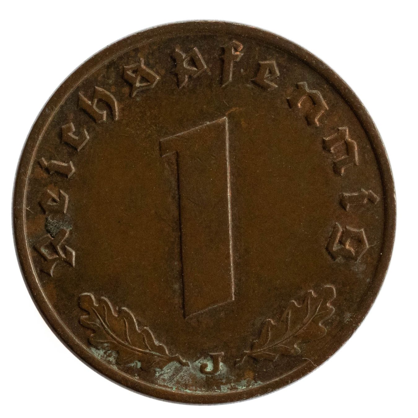 Alle Münzen: Deutschland - 1 Reichspfennig - 1937 - J – Gebraucht aus Rotkreuz von num_6343