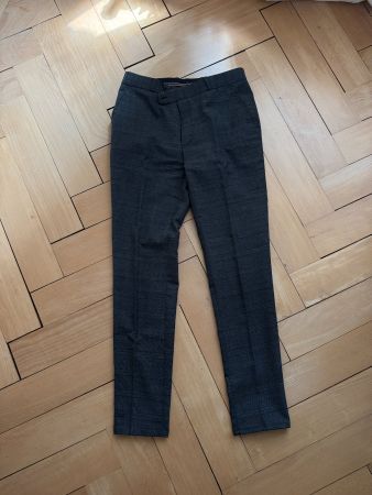 Anzugshose dunkelgrau kariert M