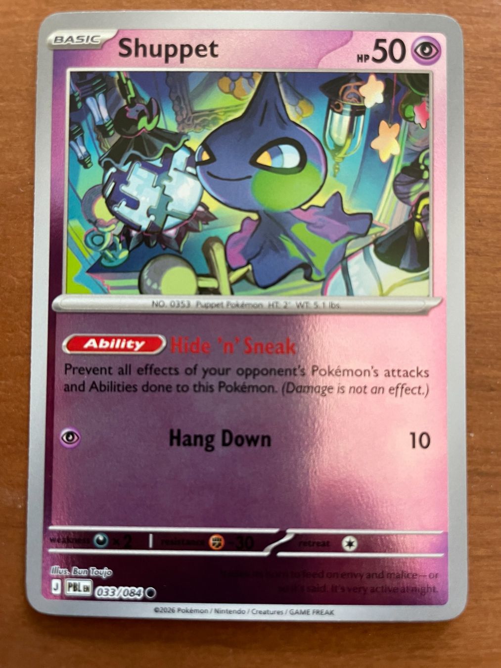 Pokémon Sammelbilder & Trading cards: Pokemon Shuppet Reverse (Versand gratis) – Neu (gemäss Beschreibung) aus Chur von Angerson
