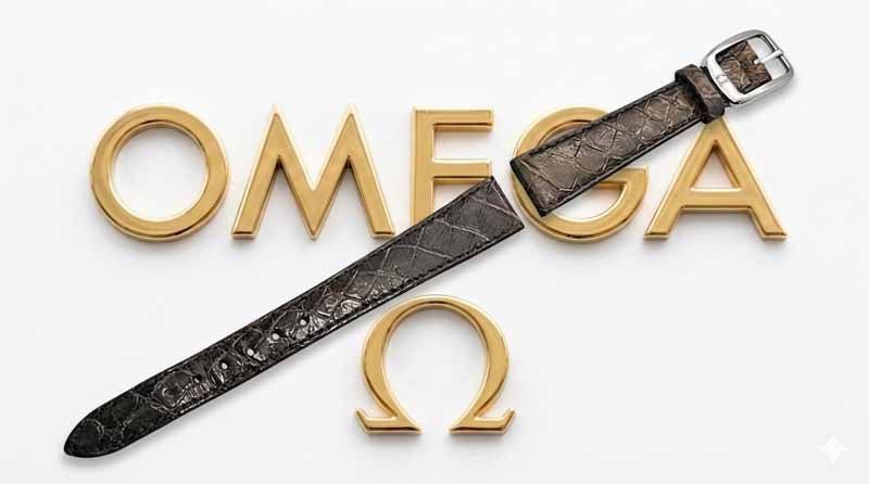 Omega Orologi: OMEGA Uhrenband "Kroko" – Nuovo (secondo la descrizione) da Zug venduto da BAMBI51