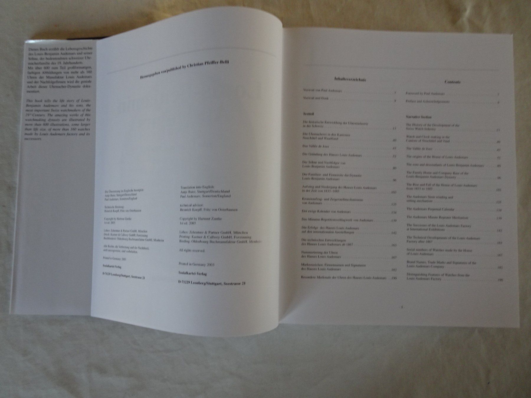 Libri: Louis-Benjamin Audemars Sein Leben und Werk – Usato da Siebnen venduto da niki61 5