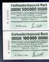 Germany noten 2 stück UNZ