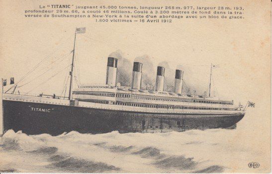 Cartoline postali: Originale Titanic Karte, White Star Line – Usato da Zuerich venduto da OceanLinerPostcards