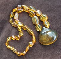 ♥ DOMINIKANISCHER Bernstein / KETTE ♥