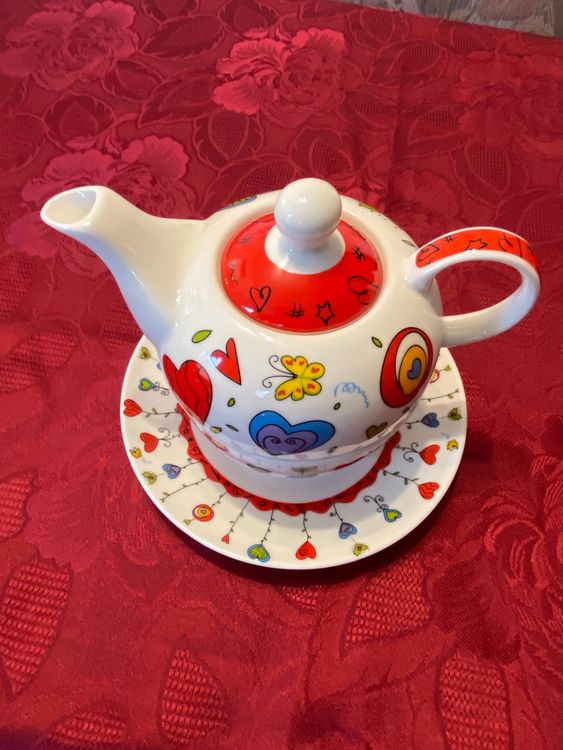Tea for one Set Teekanne mit Tasse Kaufen auf Ricardo