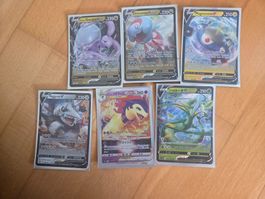 Pokémon Karten Set: 6st. V, VSTAR, VMAX Holo Karten