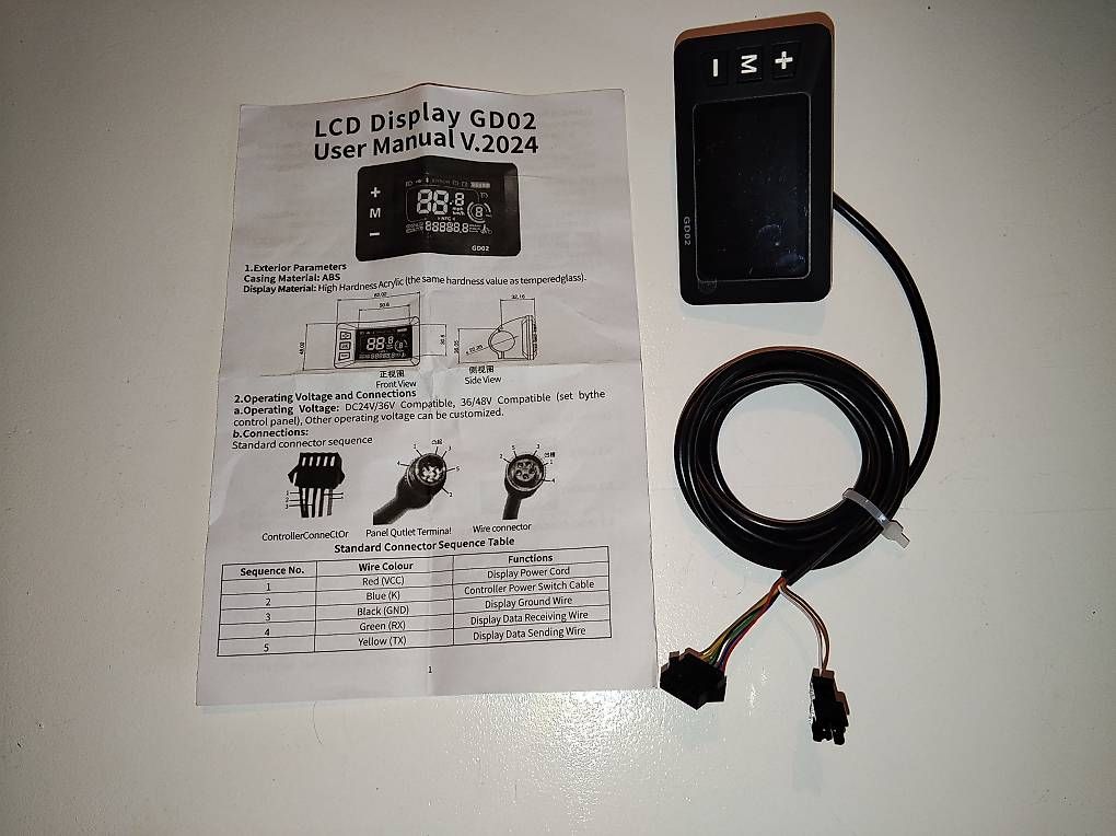 Kickboard: E Scooter/Bike LCD Display GD02 – Nuovo e nell'imballaggio originale da BASEL venduto da E-Bro.Electro 1