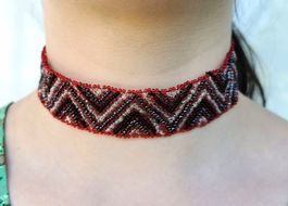 Collier ras-le-cou / choker en perles