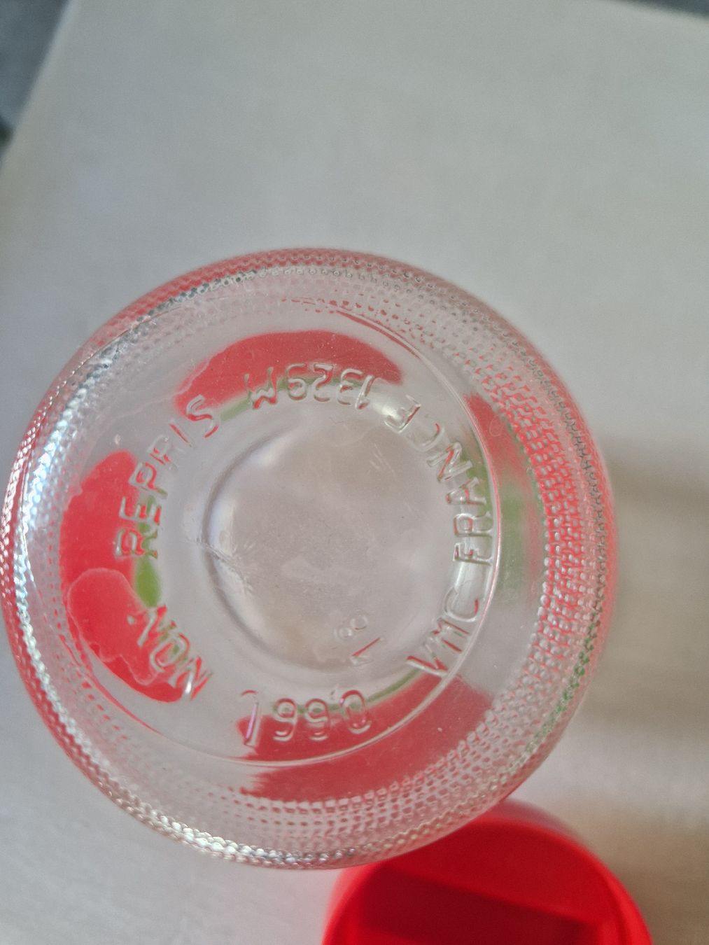 Bicchieri: 2 Glasbehälter mit Obstdekor Frankreich 1990, Vintage  – Usato da Degersheim venduto da eli031 2