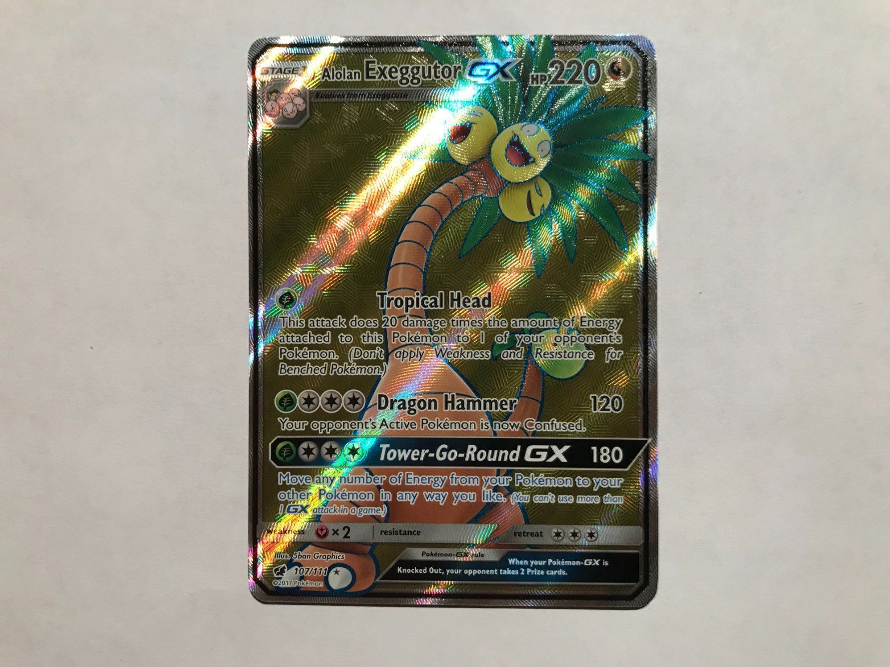 Pokémon Carte collezionabili: Alolan-Exeggutor GX FullArt – Nuovo (secondo la descrizione) da Hagendorn venduto da Pokecollectorch 1