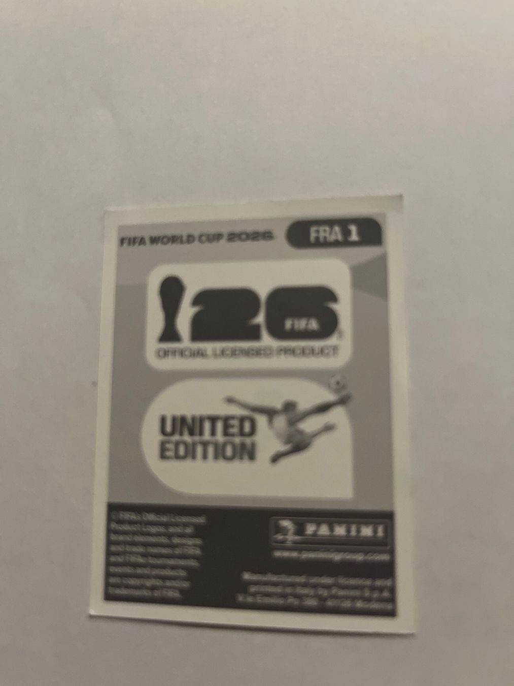 Panini Carte collezionabili: FIFA World Cup 2026 - Panini; FRA 1 - Logo – Nuovo (secondo la descrizione) da Würenlos venduto da ertanural 1