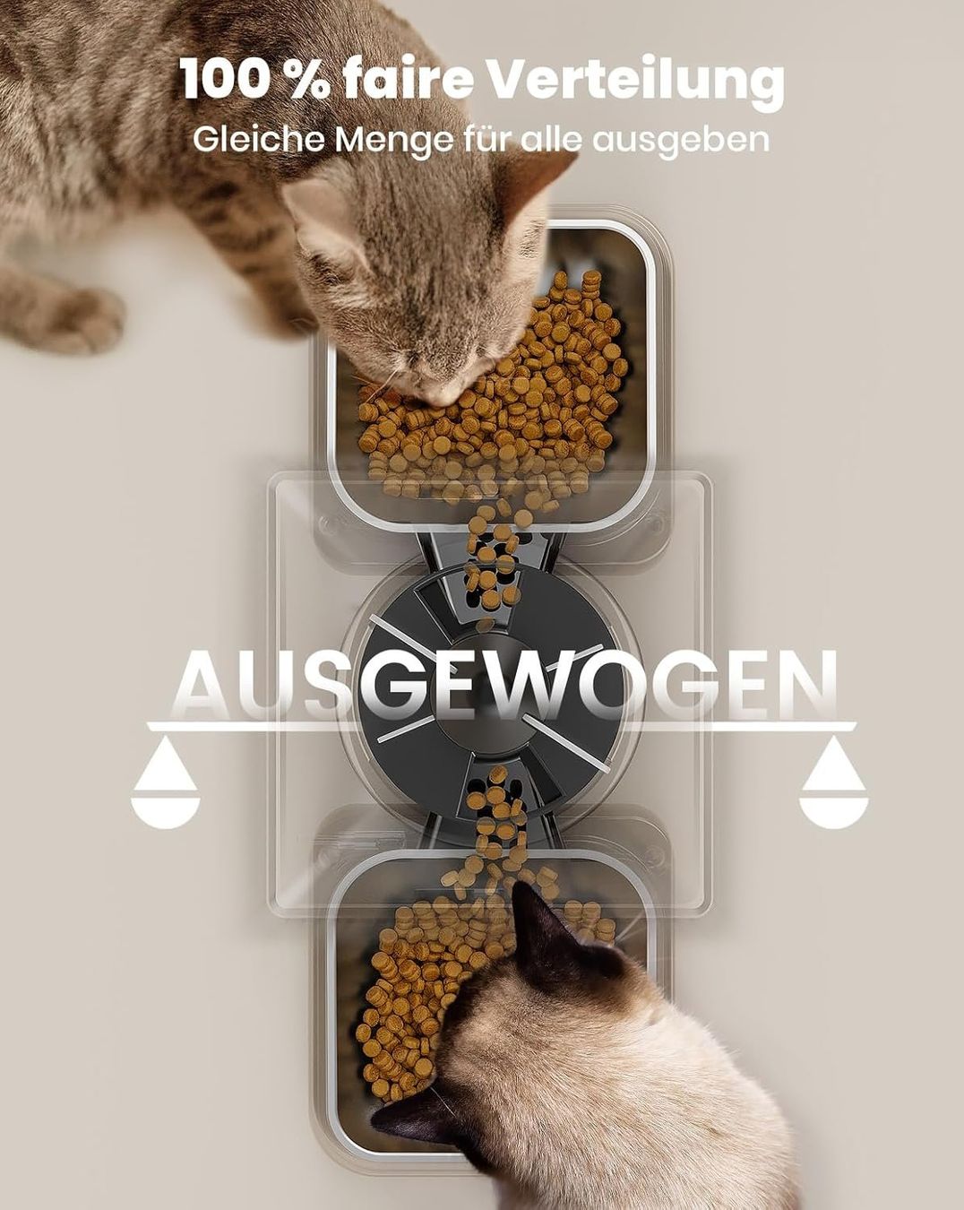 Mangimi: Oneisall 5L Futterautomat Katze 2 Näpfe Katzenfutter Schwarz – Nuovo e nell'imballaggio originale da Fislisbach venduto da IboTrade 2