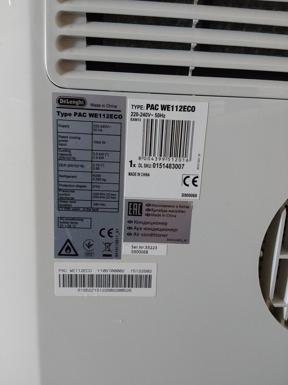 De'Longhi Klimageräte: Airconditioner/Klimagerät DELONGHI – Gebraucht aus Wangen b. Dübendorf von Floh149 3