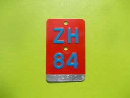 Velonummer / Fahrradnummer ZH 84