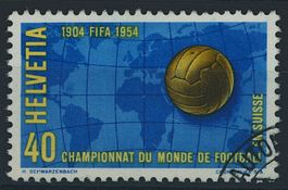 1954 - Fussball WM - Abart • Cuba - gestempelt