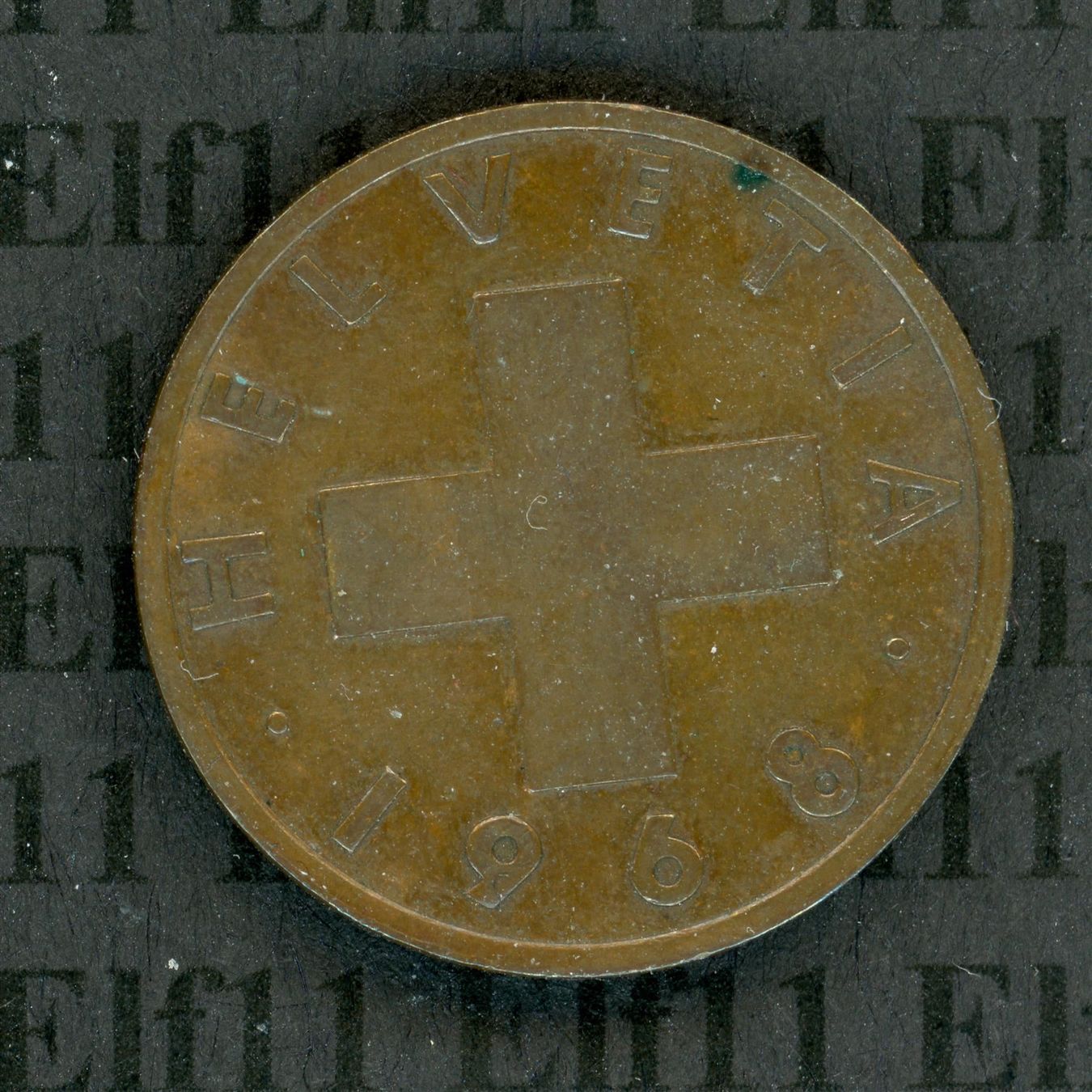 Tutti le monete: CHF___0.02 1968 vz 2 Rappen – Usato da Widnau venduto da Elf11