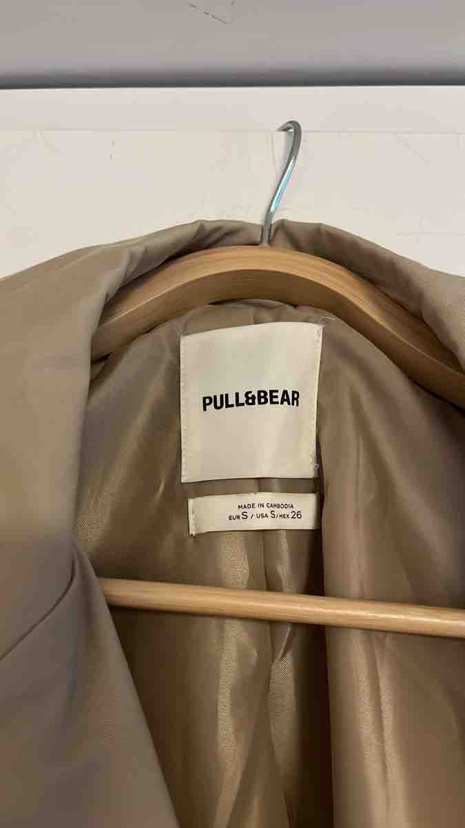 Pull&Bear Giacche: Pull&Bear Cropped Trench Jacket Beige Size S – Nuovo (secondo la descrizione) da Gattikon venduto da hie_v92m 1