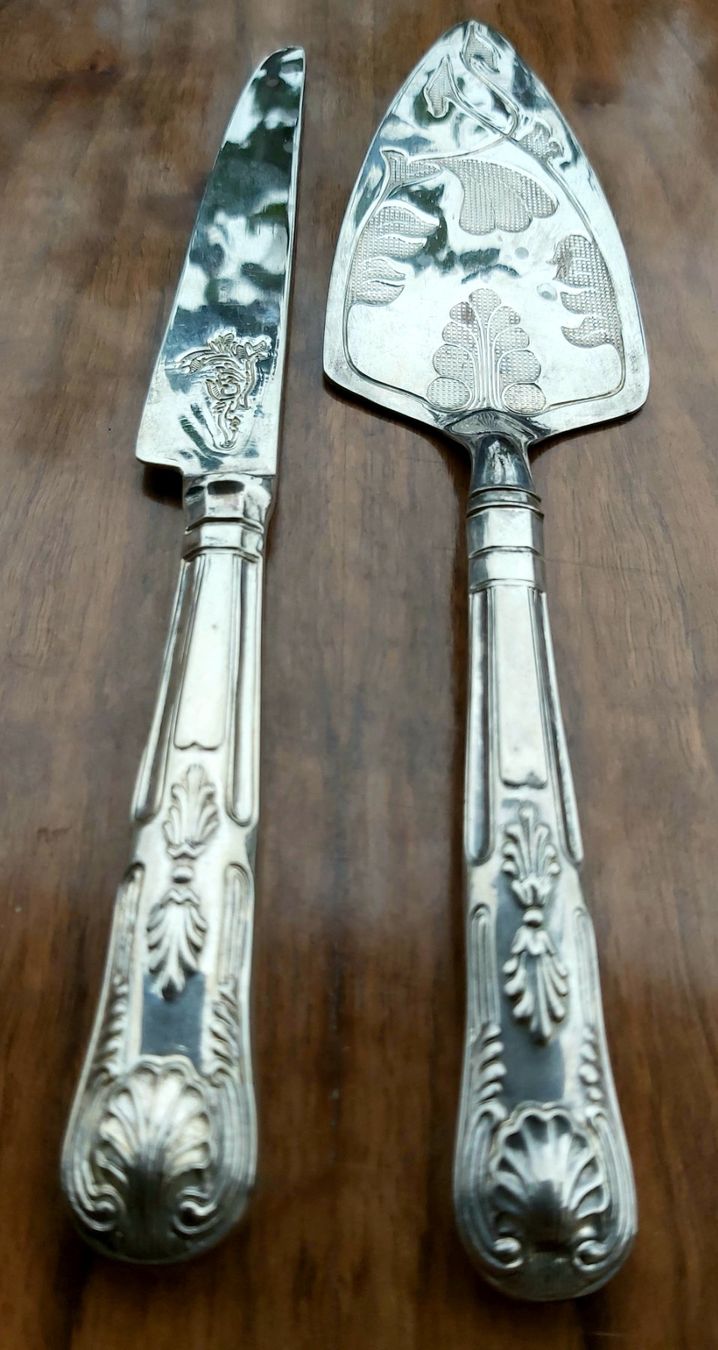 Set di posate: Torten Set versilbert – Usato da Bern venduto da aronari 6