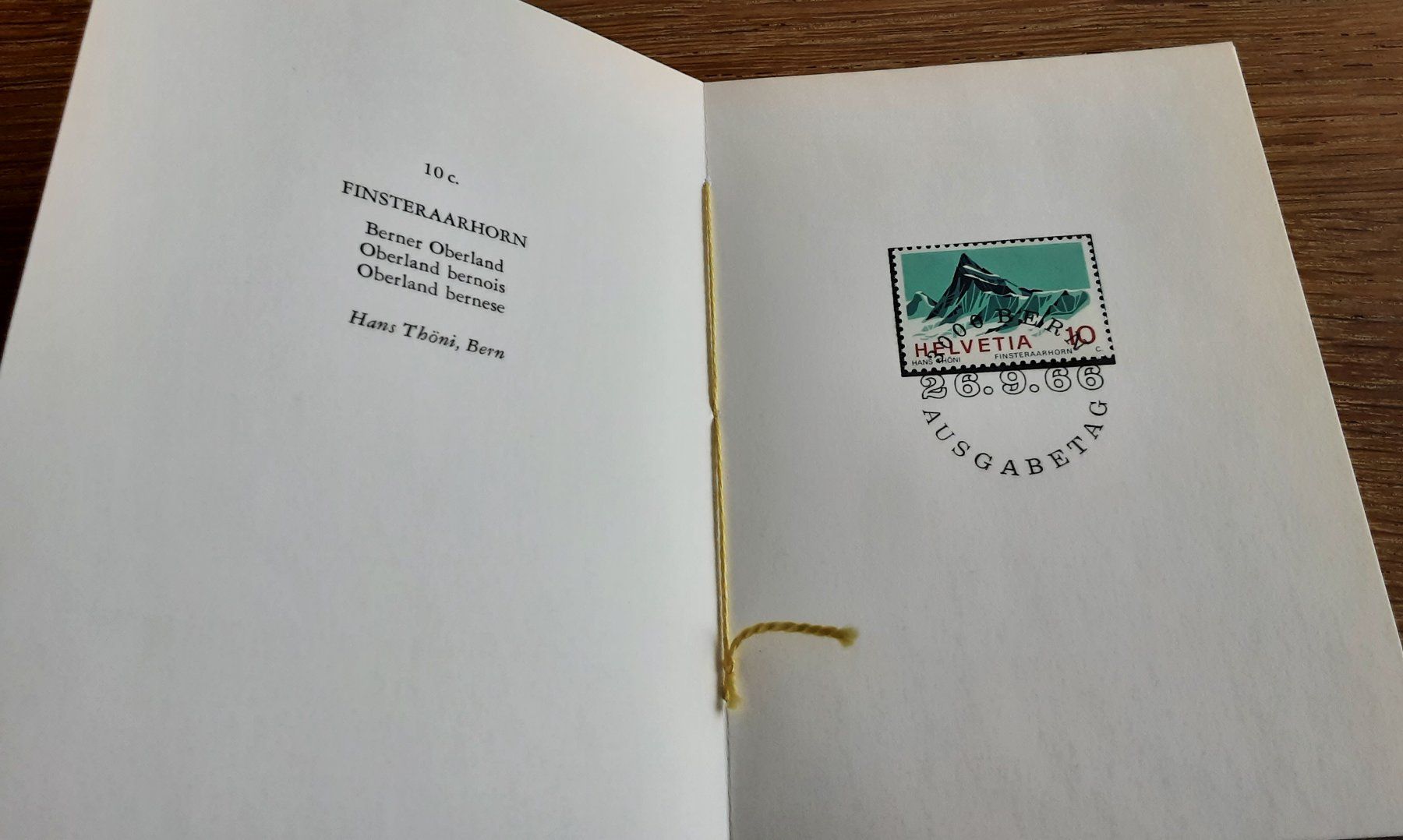 Tutti i francobolli: Sonndermarke Materhorn 26. 9. 1966 – Usato da Stans venduto da Kaelti 2