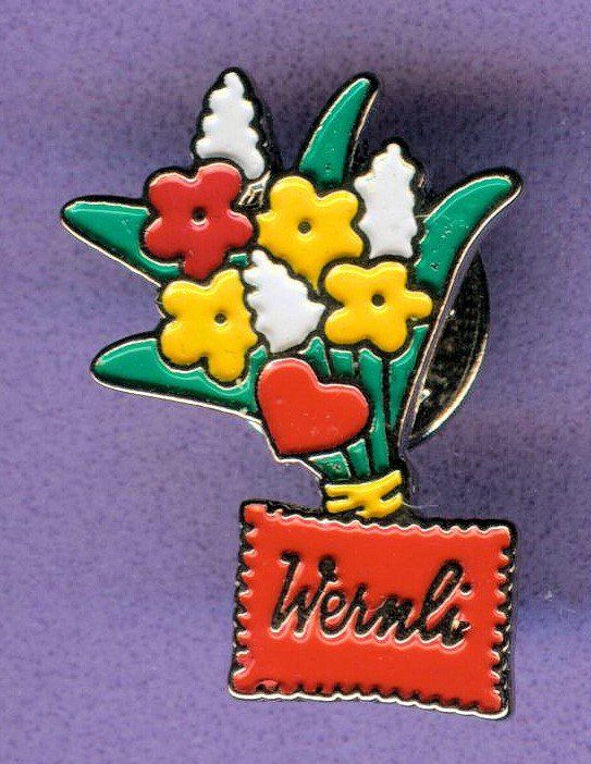 Placchette & Badge: Wernli  Blumenstrauss – Usato da Winterthur venduto da Sammleroase