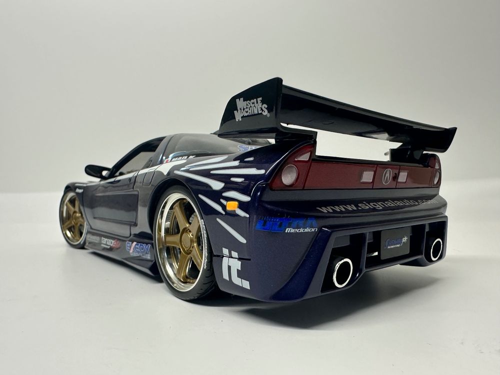 Honda NSX (Acura) 1:18, midnight purple, Muscle Machines (Usato) a