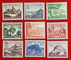 DEUTSCHES REICH SATZ WINTERHILFSWERK BAUTEN 1939* GUMMIERT