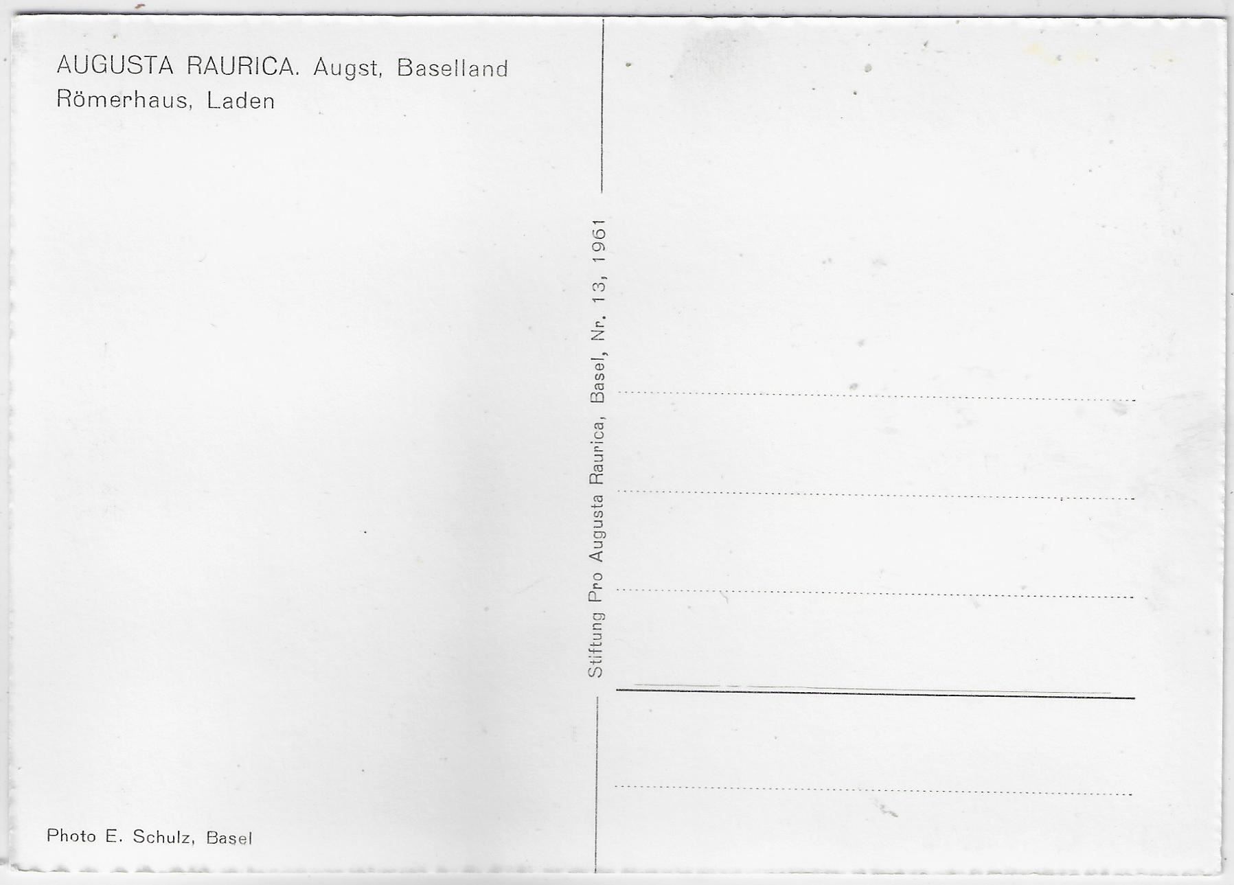 Cartoline postali: Augusta Raurica Augst - Römerhaus, Laden – Usato da Ettingen venduto da Kartenplanet 1