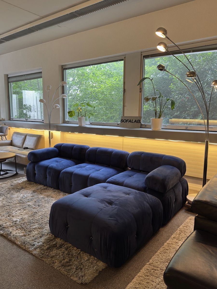 Divani: Modulares Sofa Marineblau – Usato da Fehraltorf venduto da Sofalab.swiss 1