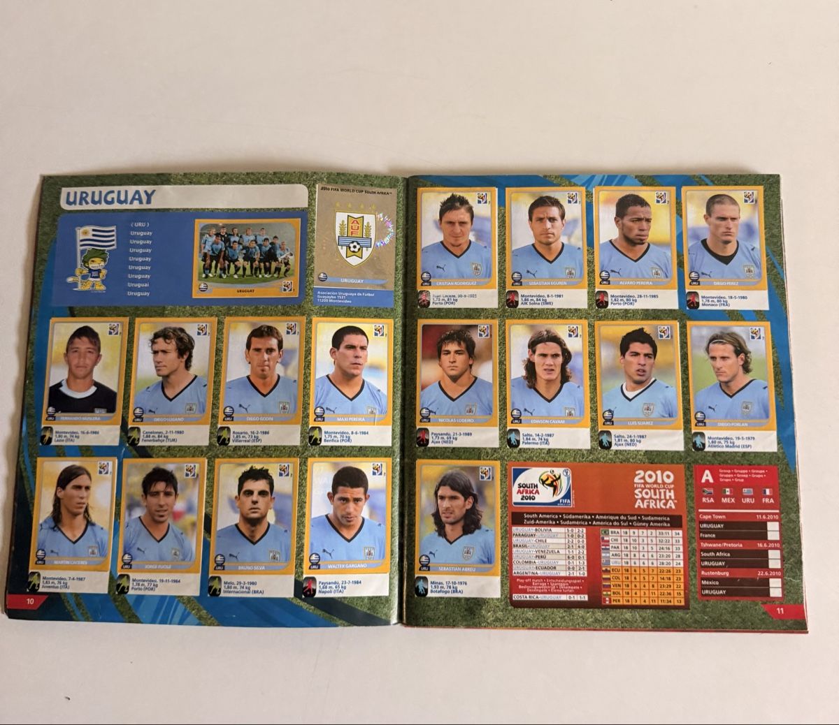 Panini Album: WM Klebeheft 2010 – Usato da UNTERSIGGENTHAL venduto da s_rzb8 2