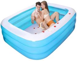 Piscine familiale résistante 3 boudins 180x140x68cm
