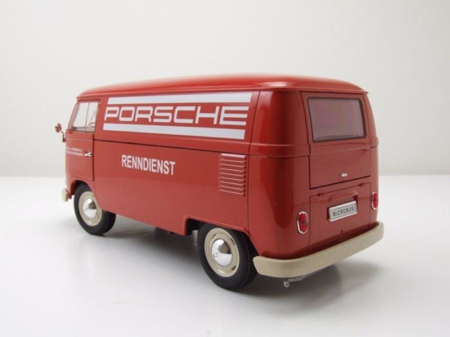 Volkswagen Modellautos: VW T1b Lieferwagen 1961-1963 "Porsche Renndienst rot / weiss – Neu und originalverpackt aus Gerlafingen von espero88 8