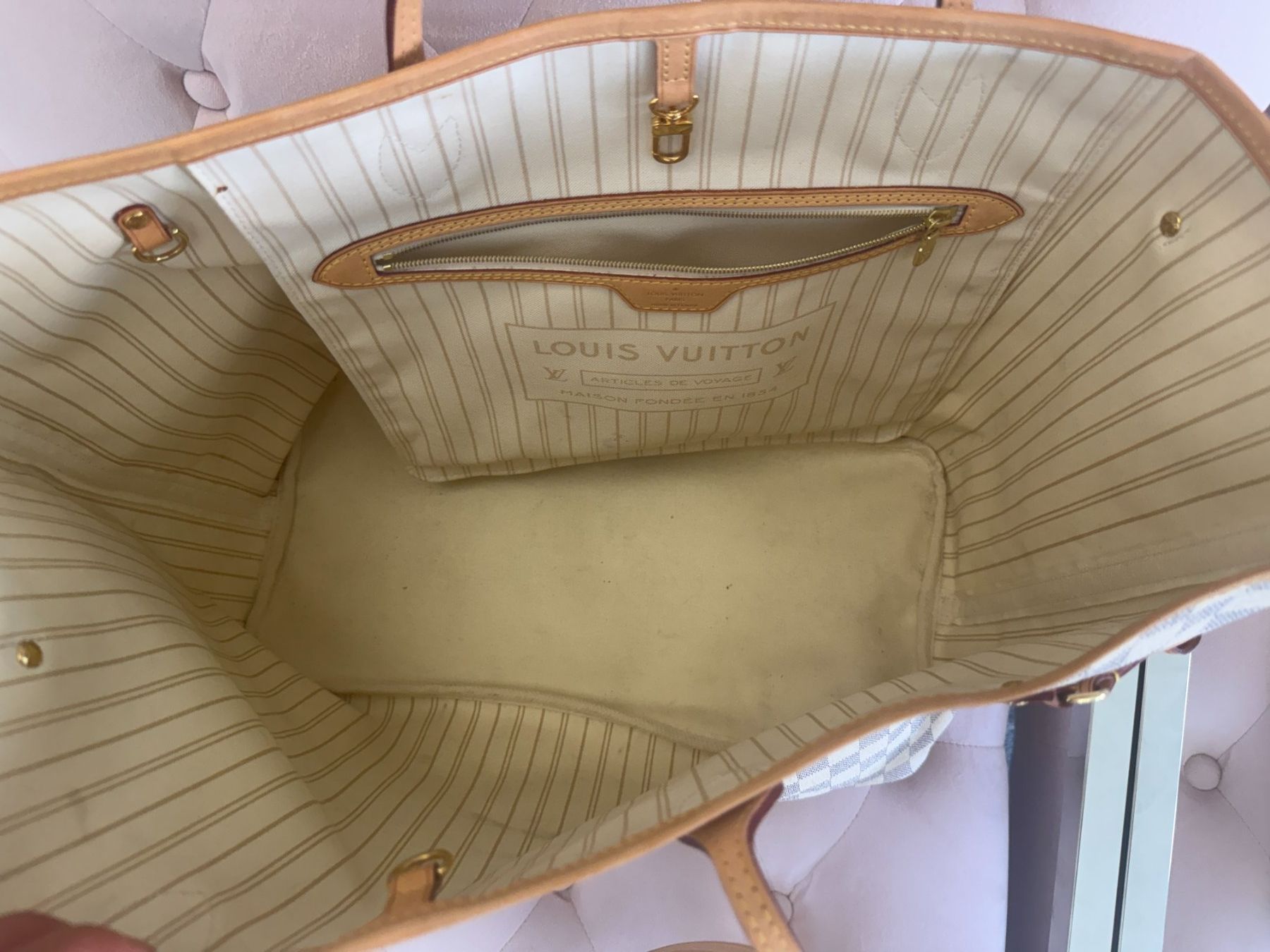 Louis Vuitton Borse da donna: Louis Vuitton Damier Azur Neverfull GM / Shopper – Usato da Pfäffikon SZ venduto da xevo_Networks 2