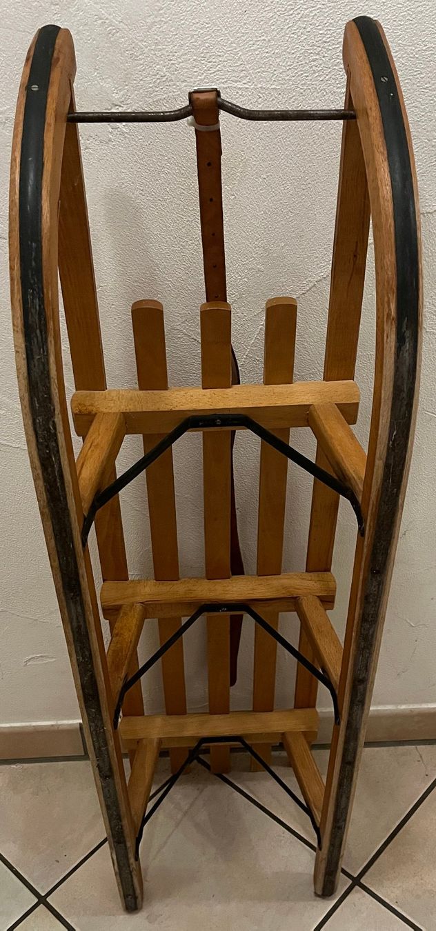 Slitta: Luge ancienne en bois de type "Davos" – Usato da Le Noirmont venduto da bouboun21 1