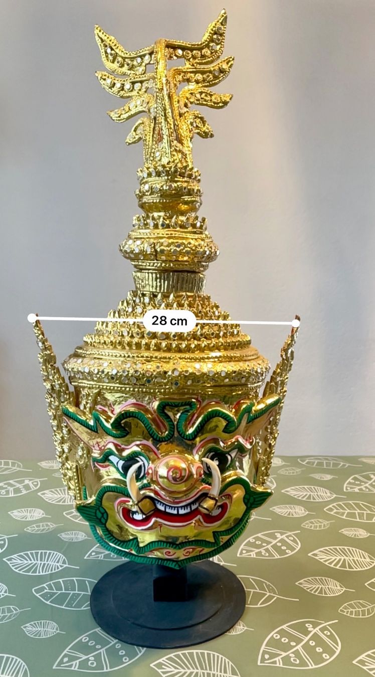 Tutte le decorazioni: Thai Khon Maske Deko / Farbe Gold – Usato da Uffikon venduto da san123day 2